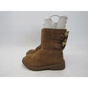 UGG Toddler Size 8 Brown Suede Zip Comfort Ankle Winter Boots Bootie